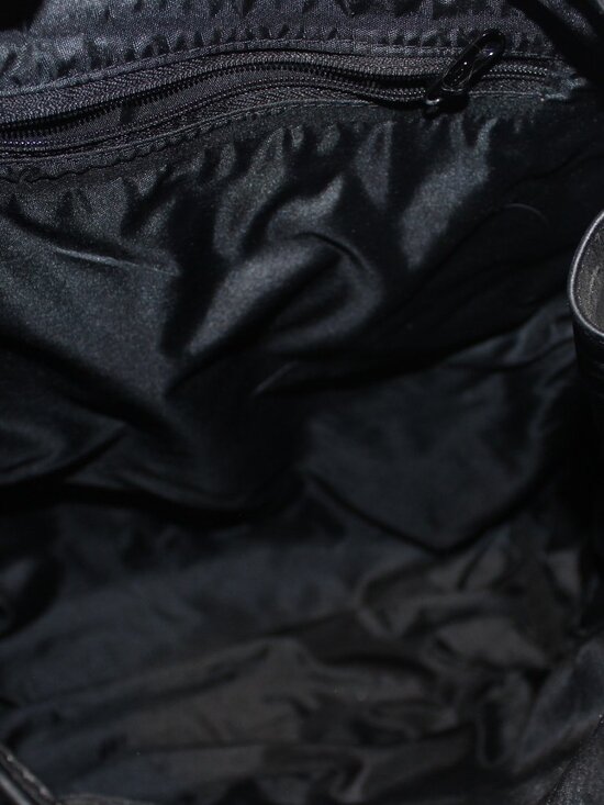 FRYE Thick Black Leather Large Travel Backpack Bag Unisex Mint! main image 10